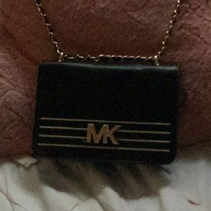 Black and gold mk purse